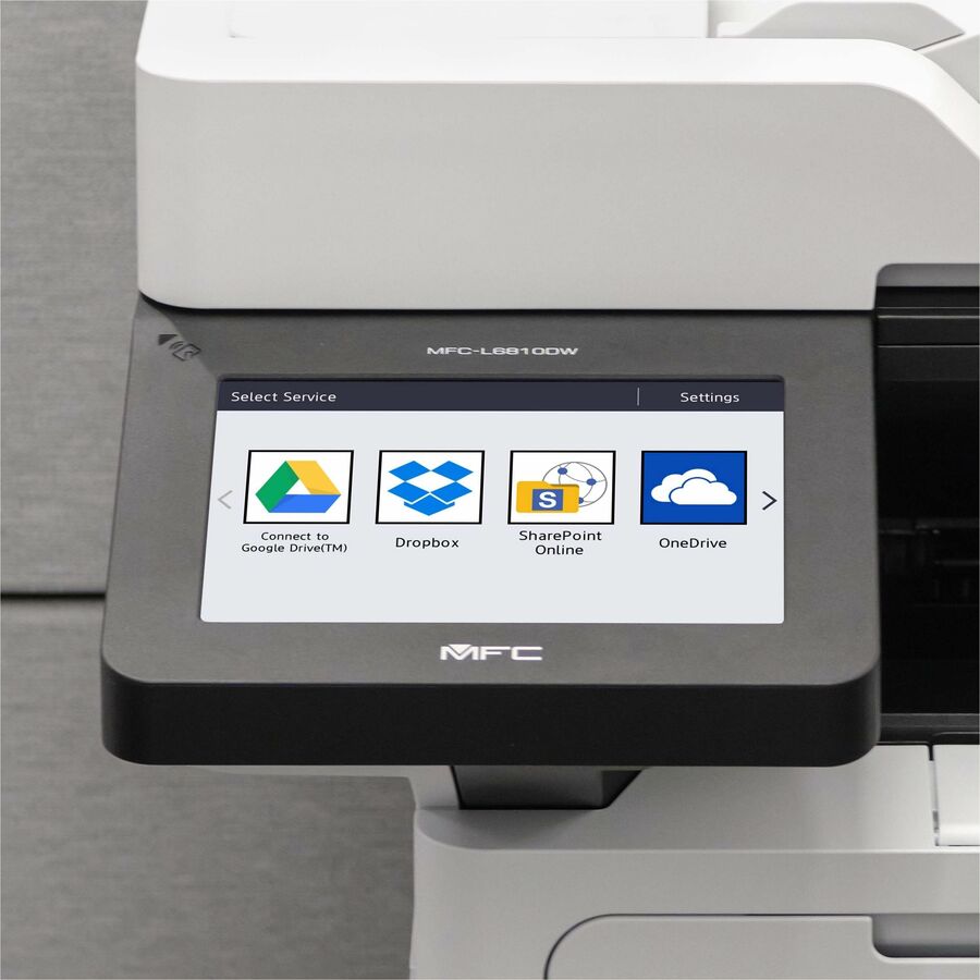 Brother MFC-L6810DW Wireless Laser Multifunction Printer - Monochrome - Gray MFCL6810DW
