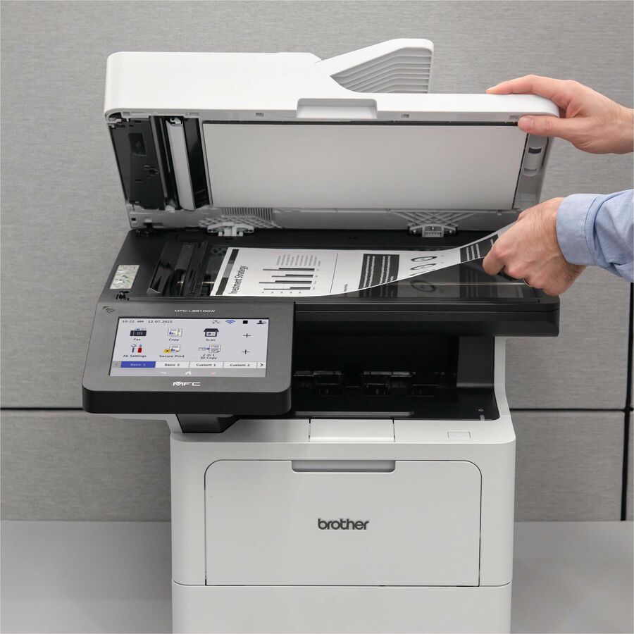 Brother MFC-L6810DW Wireless Laser Multifunction Printer - Monochrome - Gray MFCL6810DW