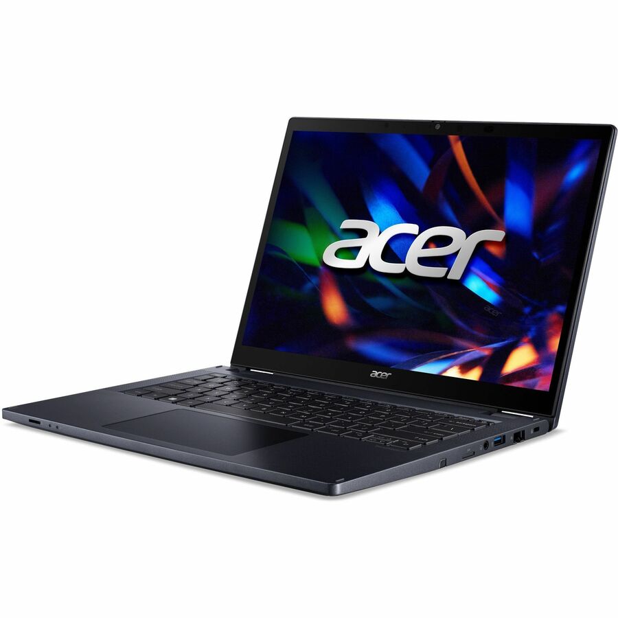 Acer TravelMate P4 Spin 14 P414RN-53 TMP414RN-53-735U Ordinateur portable 2 en 1 à écran tactile 14" - WUXGA - Intel Core i7 13e génération i7-1355U - 16 Go - SSD 512 Go - Clavier anglais (États-Unis) - Bleu NX.VZQAA.002