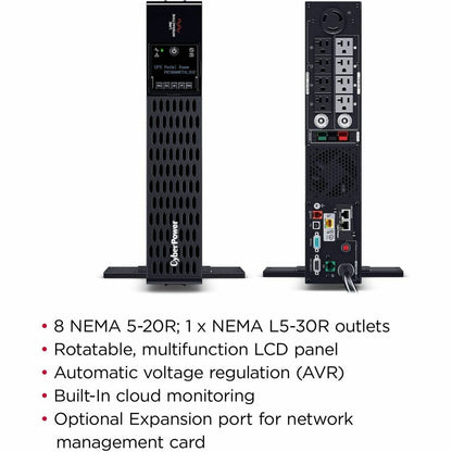 CyberPower Nouvel onduleur Smart App Sinewave PR3000RTXL2UC 3000 VA Onduleur convertible tour/rack PR3000RTXL2UC