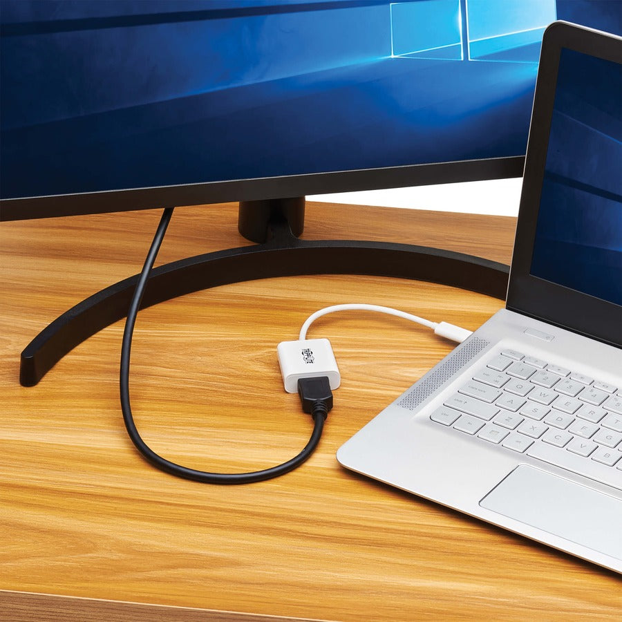 Adaptateur USB-C vers HDMI Tripp Lite par Eaton (M/F) - 8K 60 Hz, HDR, 4:4:4, HDCP 2.3, blanc U444-06N-HD8K6W