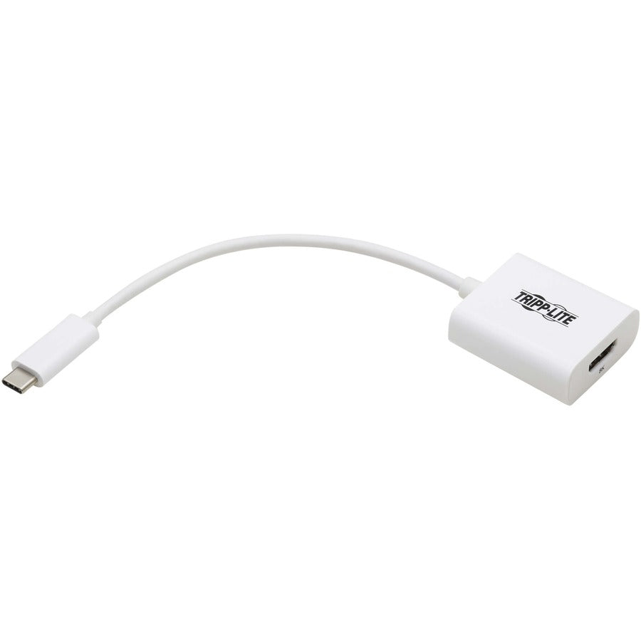 Adaptateur USB-C vers HDMI Tripp Lite par Eaton (M/F) - 8K 60 Hz, HDR, 4:4:4, HDCP 2.3, blanc U444-06N-HD8K6W