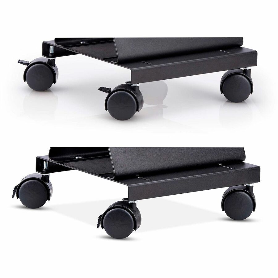 StarTech.com Chariot pour tour d'ordinateur, support pour processeur sur roulettes, charge maximale 21 kg, support de boîtier PC réglable, support au sol, acier CPUMOBILESTND