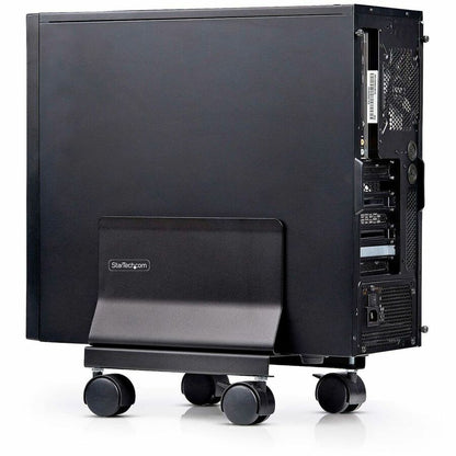 StarTech.com Chariot pour tour d'ordinateur, support pour processeur sur roulettes, charge maximale 21 kg, support de boîtier PC réglable, support au sol, acier CPUMOBILESTND