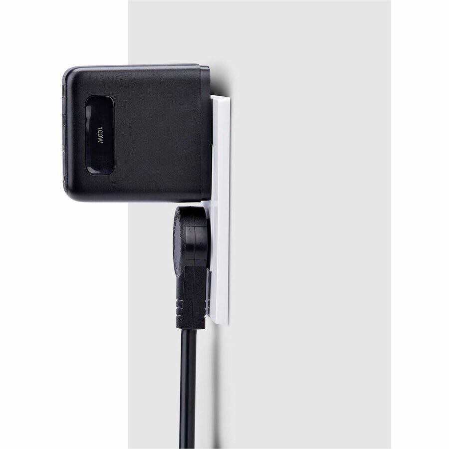 Chargeur mural USB-C 100 W StarTech.com, 2 x USB-C, 2 x USB-A, adaptateur secteur portable GaN à charge rapide, PD 3.0, câble USB-C vers USB-C de 1,8 m 2210GCN-WALL-CHARGER