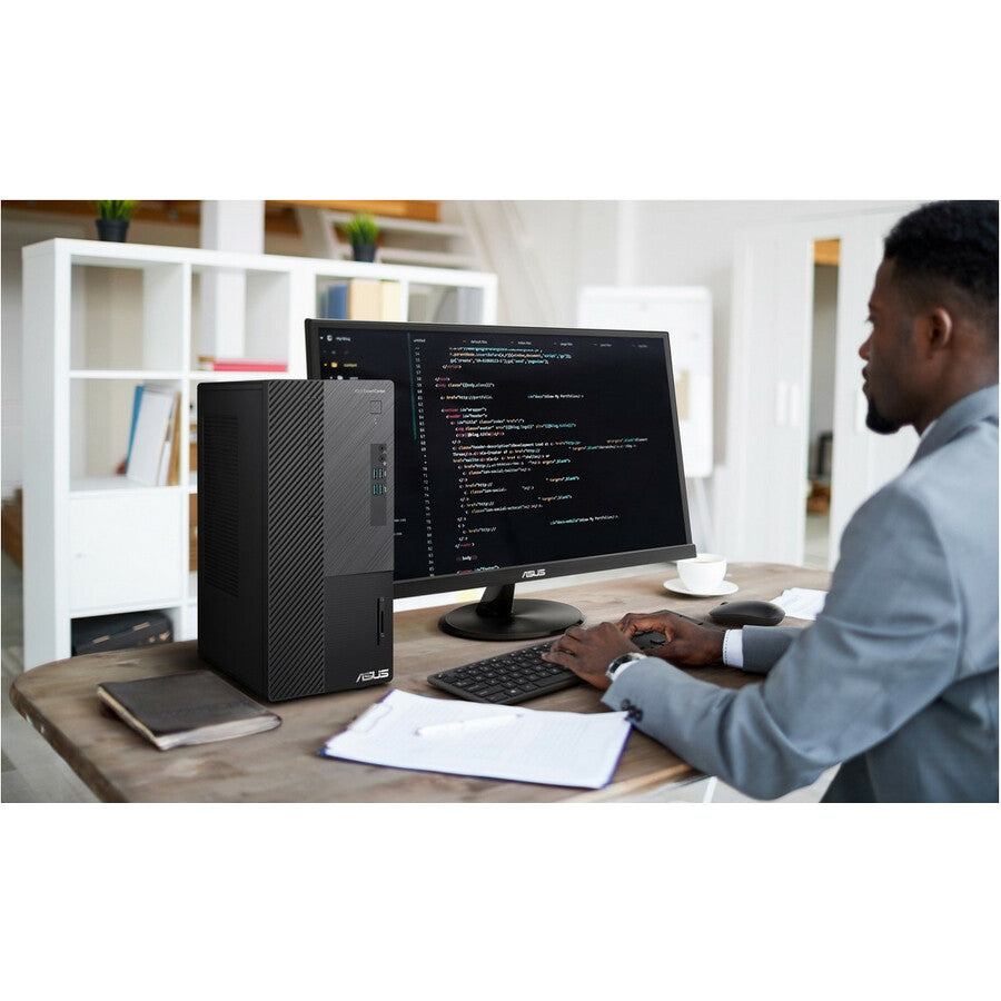 Asus ExpertCenter D5 D500MD-Q51P Desktop Computer - Intel Core i5 12th Gen i5-12500 - 8 GB - 256 GB SSD - Mini-tower - Black D500MD-Q51P