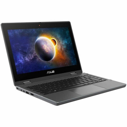 Asus BR1100F BR1100FKA-EN61T-CA Ordinateur portable convertible 2 en 1 à écran tactile 11,6" - HD - Quad-core (Intel Pentium Silver N6000) - 8 Go - Mémoire flash 128 Go - Gris foncé BR1100FKA-EN61T-CA