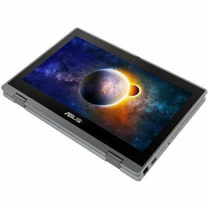 Asus BR1100F BR1100FKA-EN61T-CA Ordinateur portable convertible 2 en 1 à écran tactile 11,6" - HD - Quad-core (Intel Pentium Silver N6000) - 8 Go - Mémoire flash 128 Go - Gris foncé BR1100FKA-EN61T-CA
