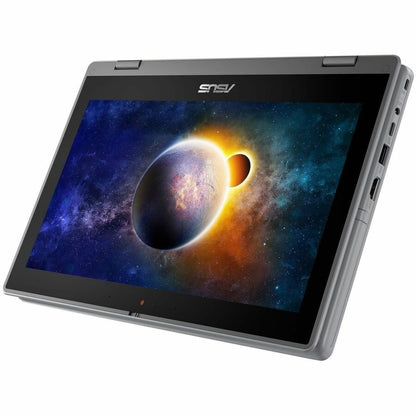 Asus BR1100F BR1100FKA-EN61T-CA Ordinateur portable convertible 2 en 1 à écran tactile 11,6" - HD - Quad-core (Intel Pentium Silver N6000) - 8 Go - Mémoire flash 128 Go - Gris foncé BR1100FKA-EN61T-CA