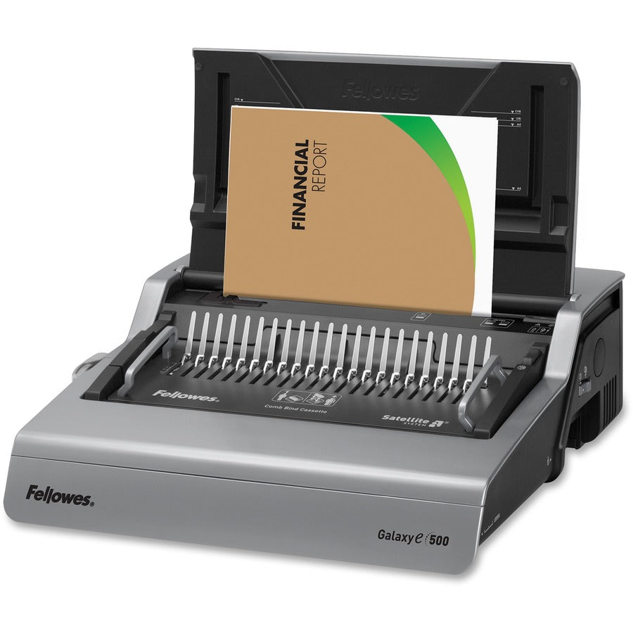 Machine à relier électrique à peigne Fellowes Galaxy-E™ 500 avec kit de démarrage 5218301