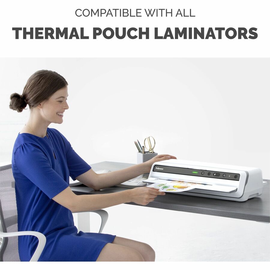 Pochette brillante Fellowes - Légal, 3 mil, paquet de 50 52226