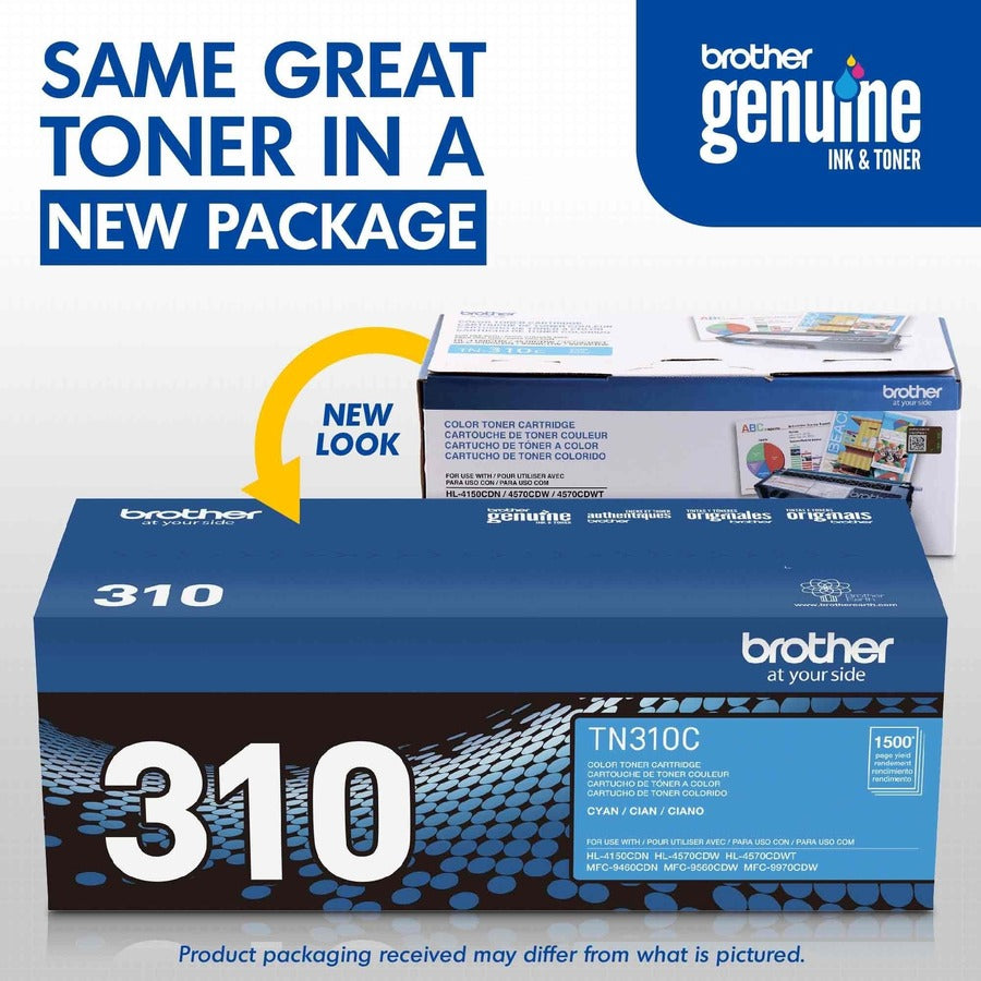 Cartouche de toner d'origine Brother TN310C TN310C