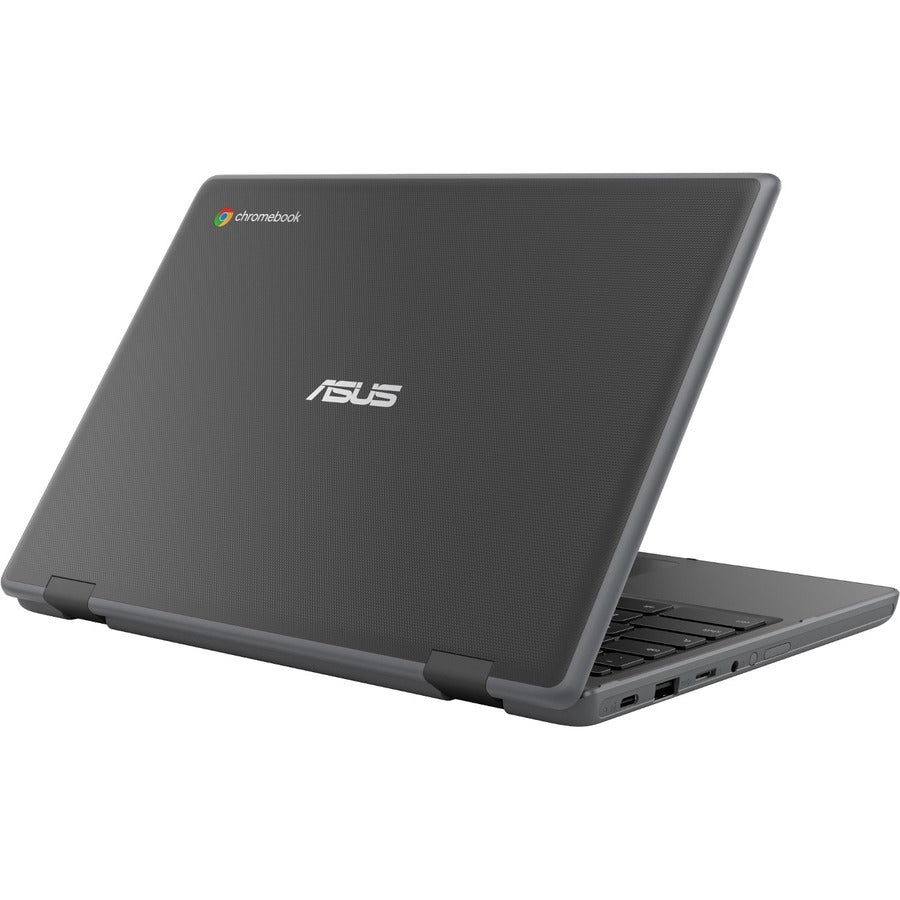 Asus Chromebook Flip CR1 CR1100FKA-C3S-CB Chromebook convertible 2 en 1 à écran tactile 11,6" - HD - Intel Celeron N5100 - 8 Go - Mémoire flash 64 Go - Gris foncé CR1100FKA-C3S-CB