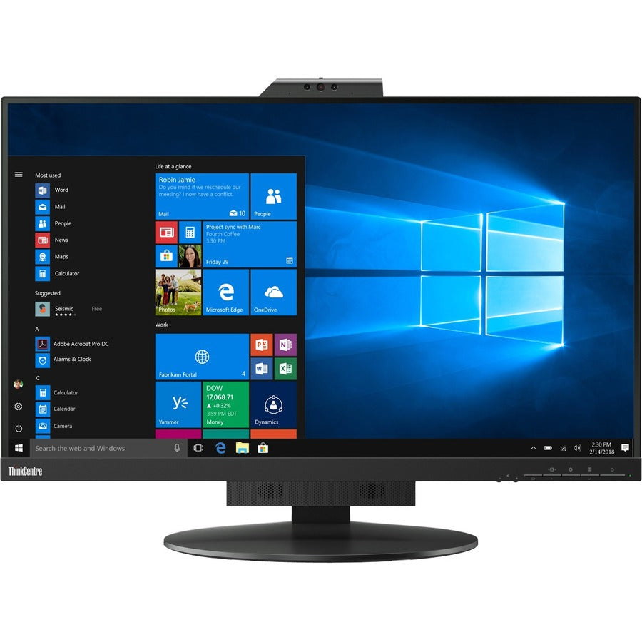 Moniteur LCD WQHD Lenovo ThinkCentre Tiny-in-One 27 27" avec webcam - 16:9 - Noir 10YFRAR1US