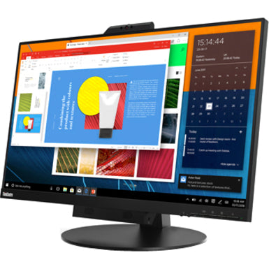 Moniteur LCD WQHD Lenovo ThinkCentre Tiny-in-One 27 27" avec webcam - 16:9 - Noir 10YFRAR1US