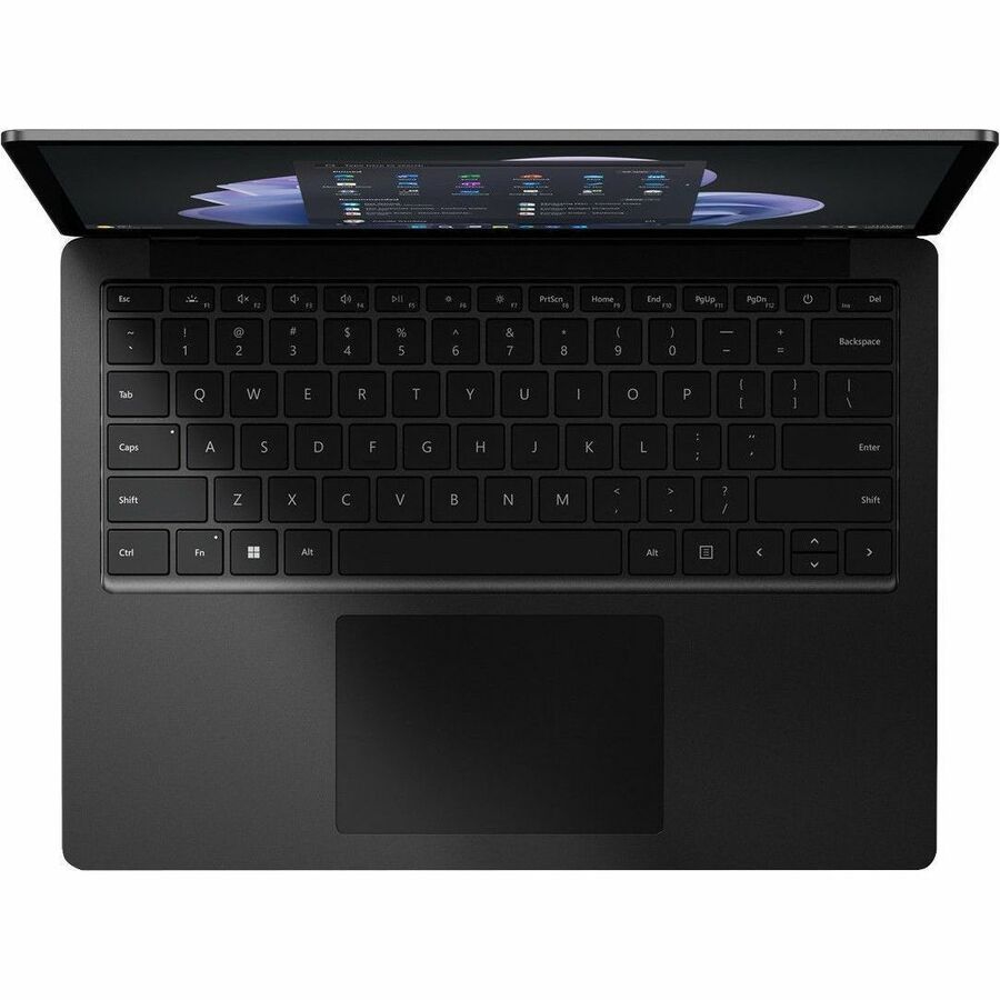 Ordinateur portable Microsoft Surface Laptop 5 13,5" à écran tactile - Intel Core i7 12e génération i7-1255U - Plateforme Intel Evo - 16 Go - SSD 512 Go - Clavier anglais, français - Noir mat RBH-00027