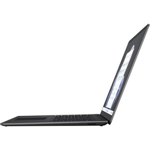 Ordinateur portable Microsoft Surface Laptop 5 13,5" à écran tactile - Intel Core i7 12e génération i7-1255U - Plateforme Intel Evo - 16 Go - SSD 512 Go - Clavier anglais, français - Noir mat RBH-00027