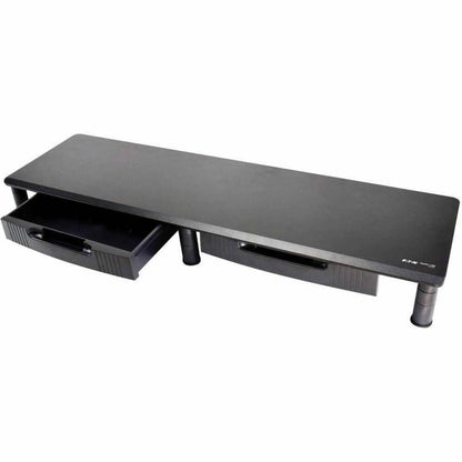 Support pour écran double extra-large Tripp Lite by Eaton avec tiroirs de rangement, 39 x 11 po, noir, TAA MR4011DTAA