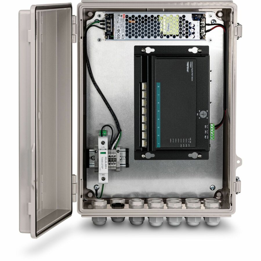 Boîtier extérieur résistant aux intempéries IP68 TRENDnet avec alimentation TI-CA3K