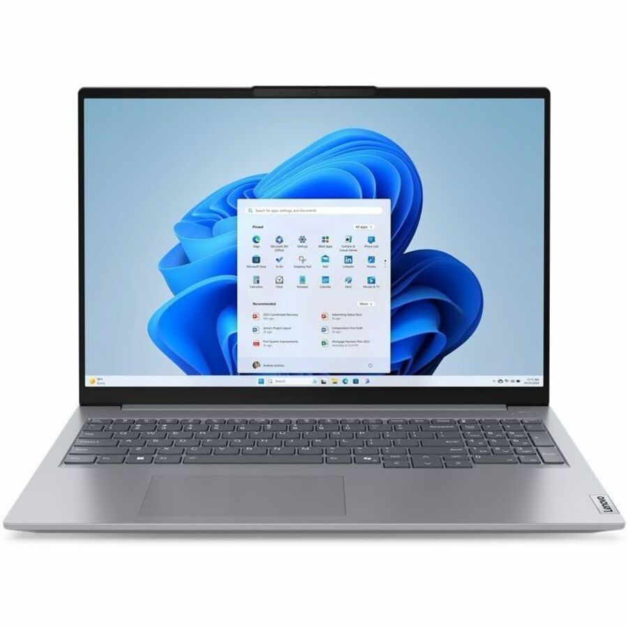 Ordinateur portable Lenovo ThinkBook 16 G7 IML 21MS008QUS 16" - WUXGA - Intel Core Ultra 5 125U - 16 Go - SSD 512 Go - Clavier anglais (États-Unis) - Gris arctique 21MS008QUS