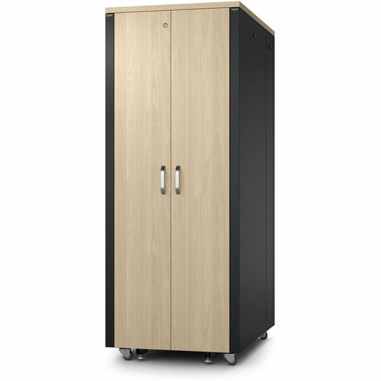 APC by Schneider Electric NetShelter Soundproof, 38U, Server Rack Enclosure, 120V, Maple AR4038LA