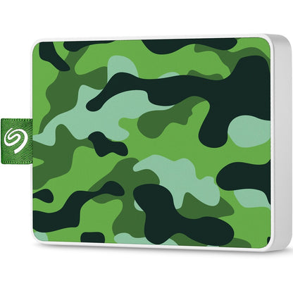 Disque SSD portable Seagate One Touch STJE500407 500 Go - Externe - Vert camouflage STJE500407