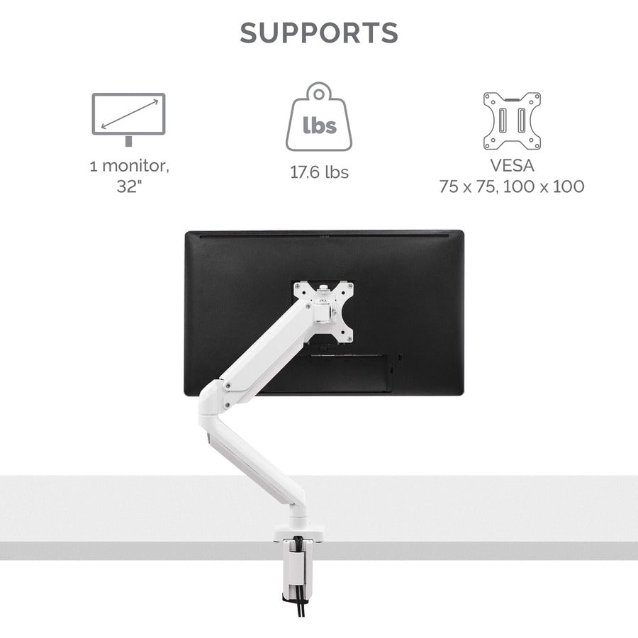 Bras de montage Fellowes Platinum pour moniteur - Blanc 8056201