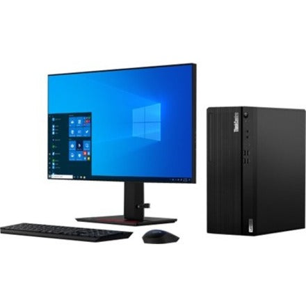 Ordinateur de bureau Lenovo ThinkCentre M80t 11CS000XUS - Intel Core i7 10e génération i7-10700 Octa-core (8 cœurs) 2,90 GHz - 16 Go RAM DDR4 SDRAM - 256 Go SSD - Tour - Noir corbeau 11CS000XUS