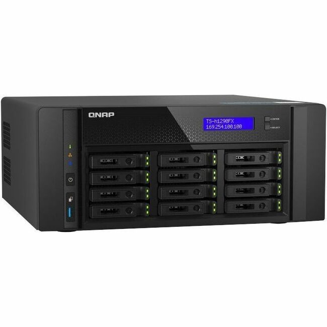 Système de stockage SAN/NAS QNAP TS-h1290FX-7302P-128G TS-H1290FX-7302P-128G-US