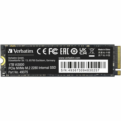 Disque SSD Verbatim Vi3000 1 To - M.2 2280 interne - PCI Express NVMe (PCI Express NVMe x4) 49375