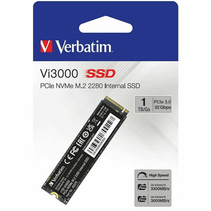 Disque SSD Verbatim Vi3000 1 To - M.2 2280 interne - PCI Express NVMe (PCI Express NVMe x4) 49375