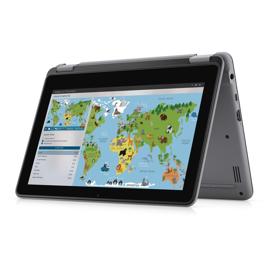 Ordinateur portable convertible 2 en 1 à écran tactile Dell Latitude 3000 3120 11,6" - HD - Intel Pentium Silver N6000 - 4 Go - SSD 128 Go - Clavier anglais (États-Unis) - Gris Titane 02YN1