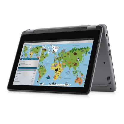 Ordinateur portable convertible 2 en 1 à écran tactile Dell Latitude 3000 3120 11,6" - HD - Intel Pentium Silver N6000 - 4 Go - SSD 128 Go - Clavier anglais (États-Unis) - Gris Titane 02YN1