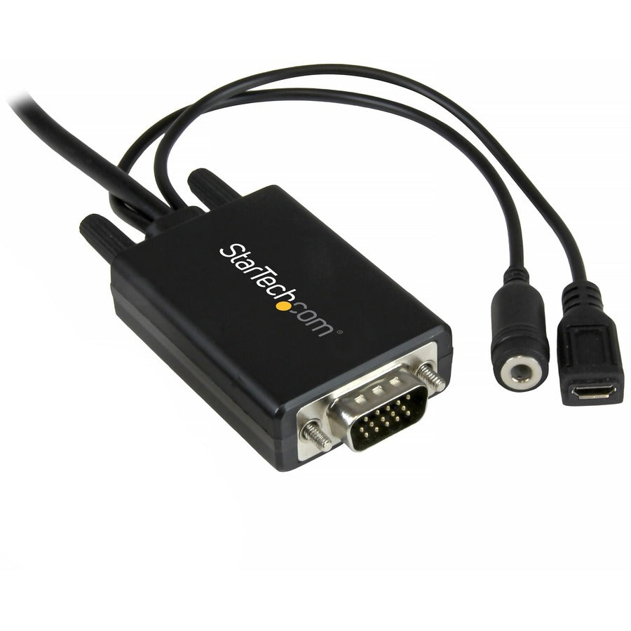StarTech.com Câble adaptateur DisplayPort vers VGA avec audio de 3 m - Convertisseur DP vers VGA - 1920 x 1200 DP2VGAAMM3M