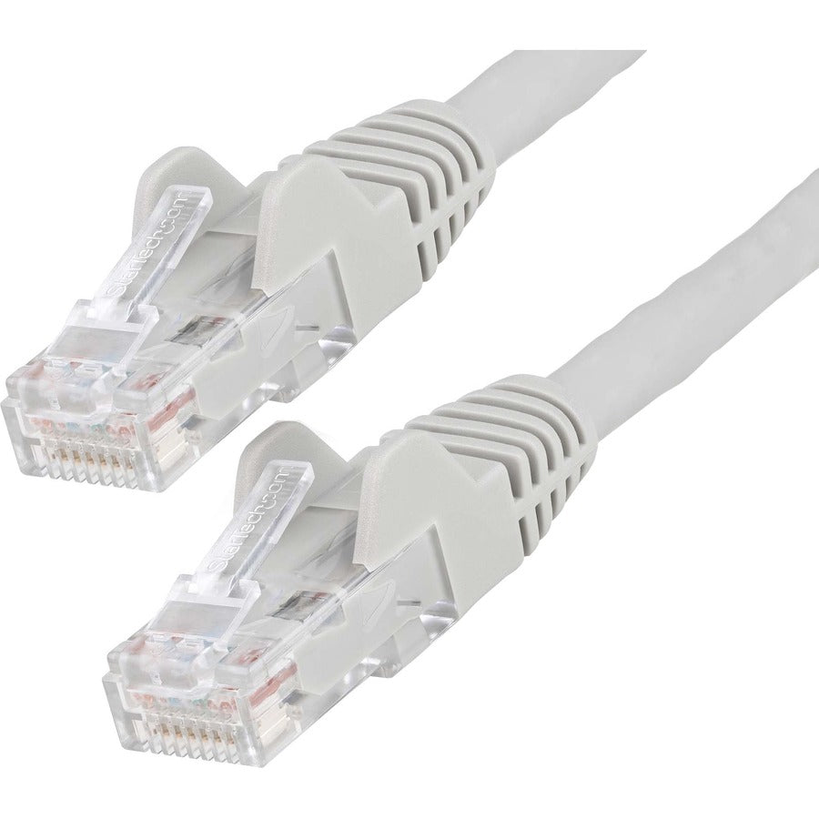 StarTech.com Câble Ethernet CAT6 de 2 m, LSZH (faible émission de fumée et zéro halogène), 10 GbE anti-accroc 100 W PoE UTP RJ45 Gris Cordon de raccordement réseau CAT 6, ETL N6LPATCH2MGR
