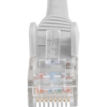 StarTech.com Câble Ethernet CAT6 de 2 m, LSZH (faible émission de fumée et zéro halogène), 10 GbE anti-accroc 100 W PoE UTP RJ45 Gris Cordon de raccordement réseau CAT 6, ETL N6LPATCH2MGR