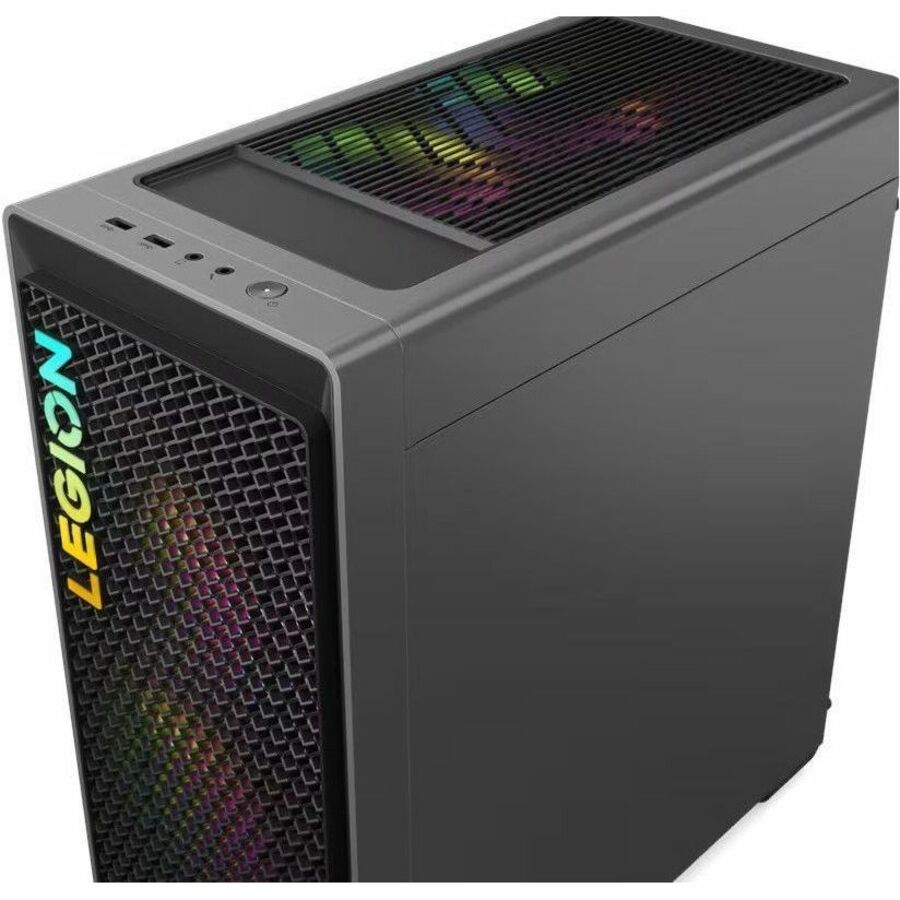 Ordinateur de bureau de jeu Lenovo Legion T5 26IRB8 90UT001QUS - Intel Core i7 14e génération i7-14700F - 16 Go - SSD 1 To - Tour - Gris orage 90UT001QUS