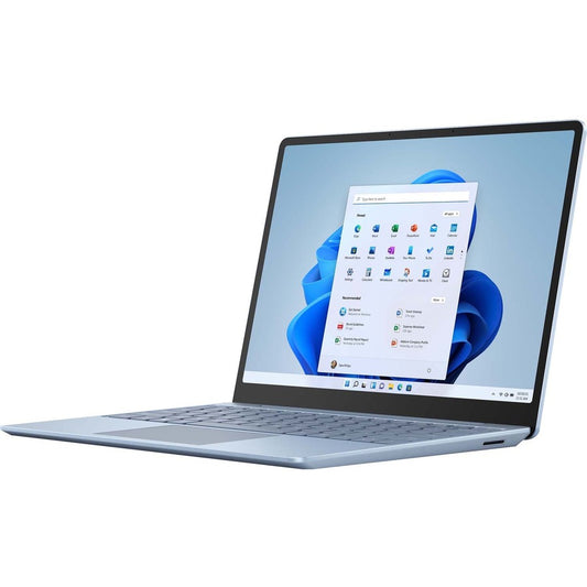 Ordinateur portable Microsoft Surface Laptop Go 2 12,4" à écran tactile - Intel Core i5 11e génération i5-1135G7 - 8 Go - SSD 256 Go - Bleu glacier 8QF-00012