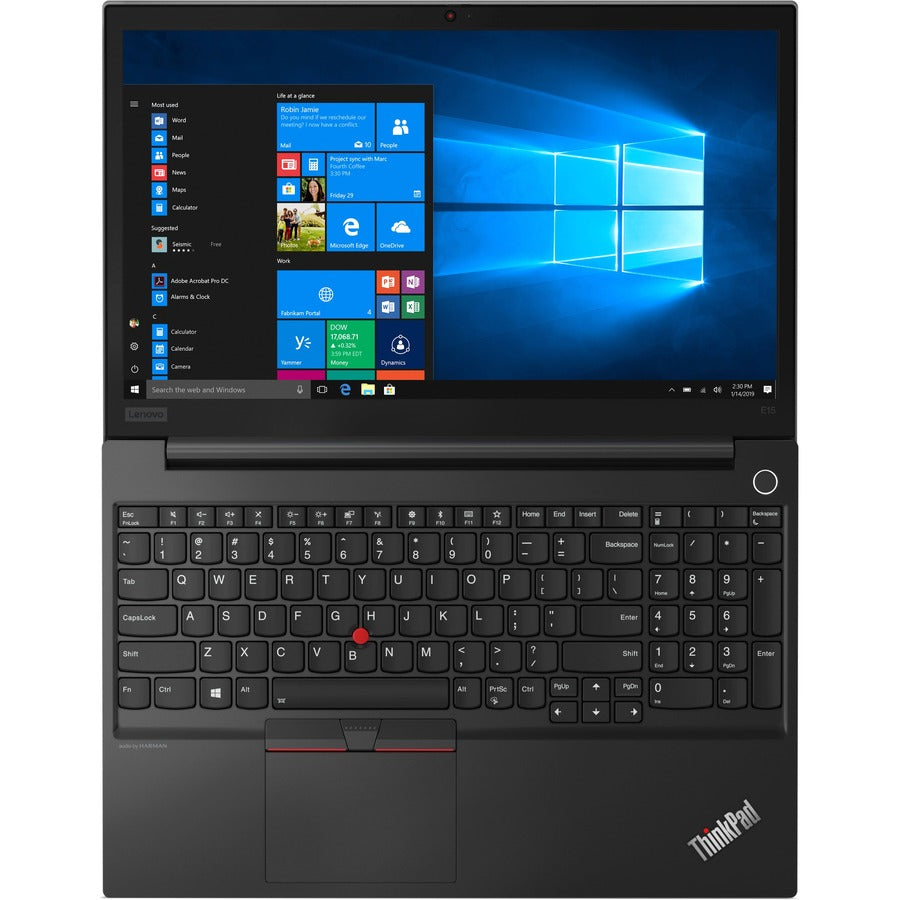 Ordinateur portable Lenovo ThinkPad E15 20RD002RUS 15,6" - Intel Core i7 10e génération i7-10510U - 8 Go - SSD 512 Go - Clavier anglais - Noir 20RD002RUS