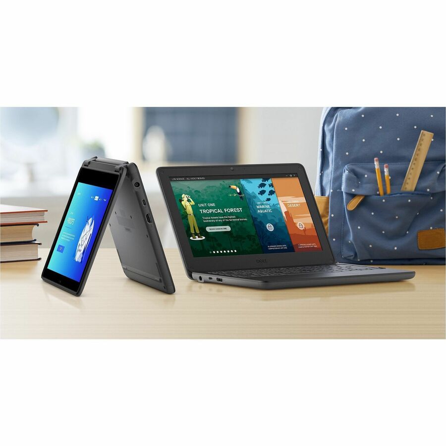 Netbook Dell Latitude 3000 3140 11,6" - HD - Intel N100 - 4 Go - SSD 128 Go - Clavier anglais (États-Unis) - Gris Titane 0PGKT