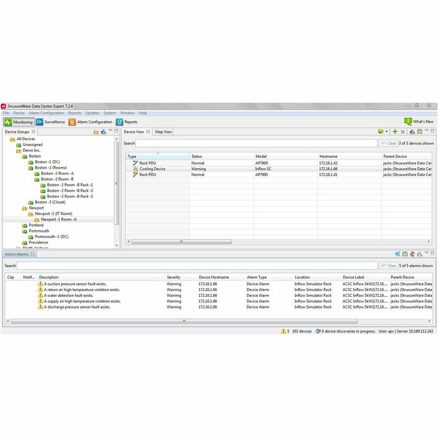 Appareil de base AP9465 d'APC by Schneider Electric Data Center Expert