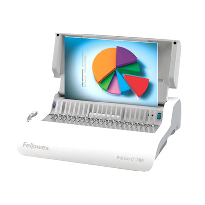 Machine à relier électrique à peigne Fellowes Pulsar™ E 300 avec kit de démarrage 5216701