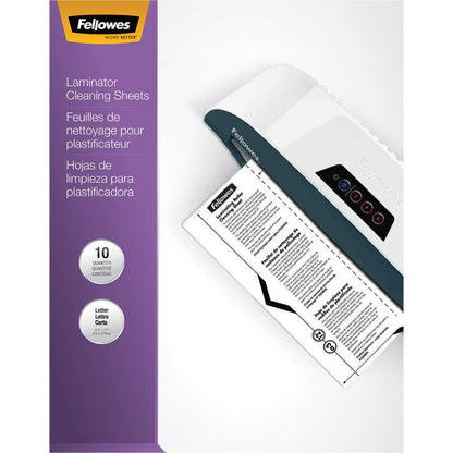 Feuilles de nettoyage pour plastifieuse Fellowes, lot de 10, 5320603