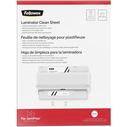 Feuilles de nettoyage pour plastifieuse Fellowes, lot de 10, 5320603