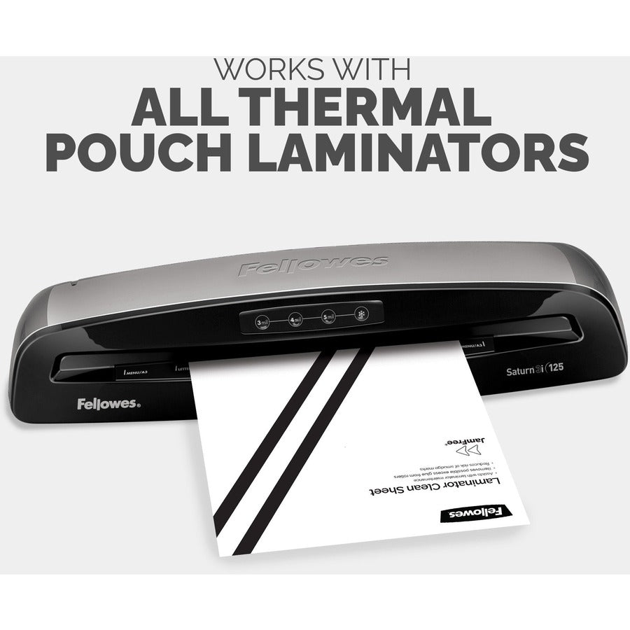 Feuilles de nettoyage pour plastifieuse Fellowes, lot de 10, 5320603