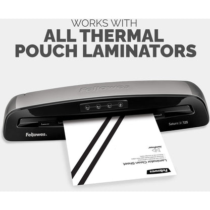 Feuilles de nettoyage pour plastifieuse Fellowes, lot de 10, 5320603