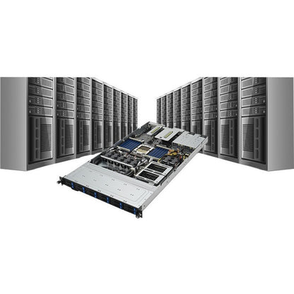 Système Barebone Asus RS500A-E12-RS12U-12W16B - Montable en rack 1U - Socket SP5 LGA-6096 - Prise en charge 1 x processeur - AMD RS500A-E12-RS12U-12W16B