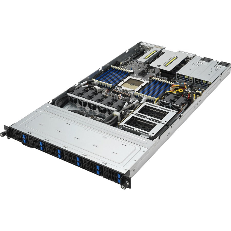 Système Barebone Asus RS500A-E12-RS12U-12W16B - Montable en rack 1U - Socket SP5 LGA-6096 - Prise en charge 1 x processeur - AMD RS500A-E12-RS12U-12W16B