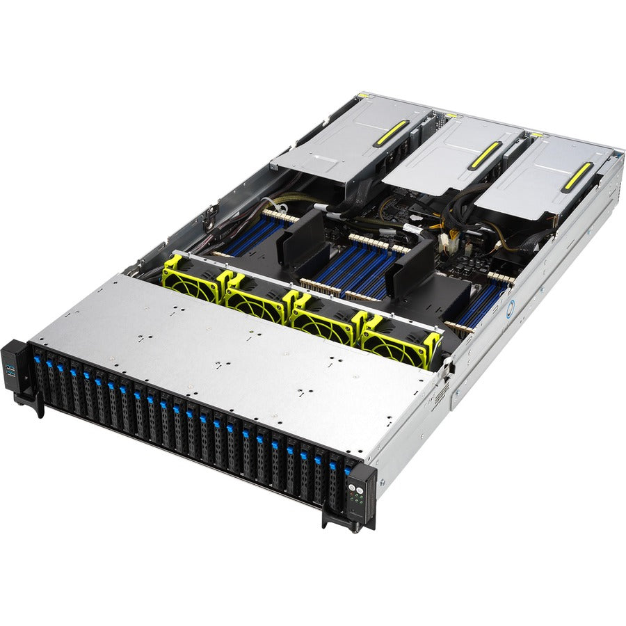 Système Barebone Asus RS720A-E11-RS24U - Montable en rack 2U - Socket LGA-4094 - Prise en charge de 2 processeurs - AMD RS720A-E11-RS24UWOCPU039Z