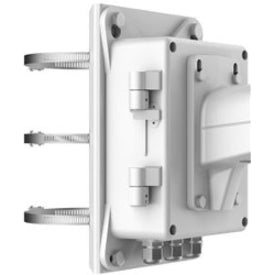 Support de poteau Hikvision DS-1602ZJ-BOX-POLE pour caméra de surveillance - Blanc DS-1602ZJ-BOX-POLE